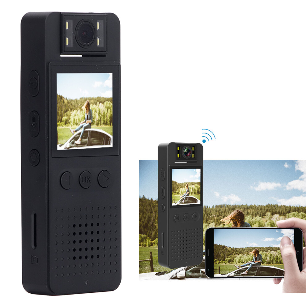 Mini Body Camera 1080P Hd, 180 Rotating Lens, Night Vision, Pocket Recorder 9481336232159