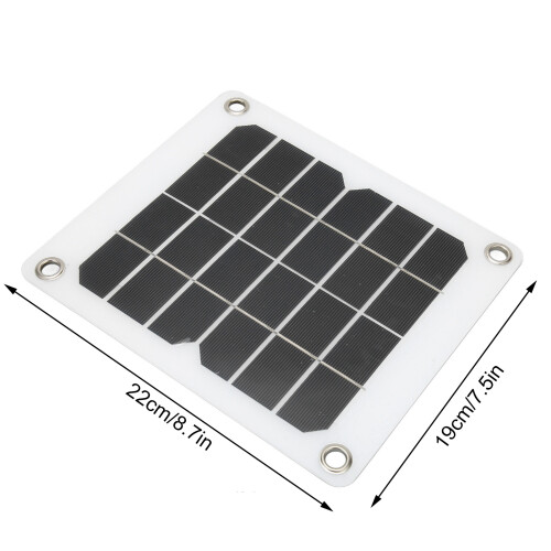 5V 20W Monocrystalline Solar Panel USB Output for Camping & Travel 1