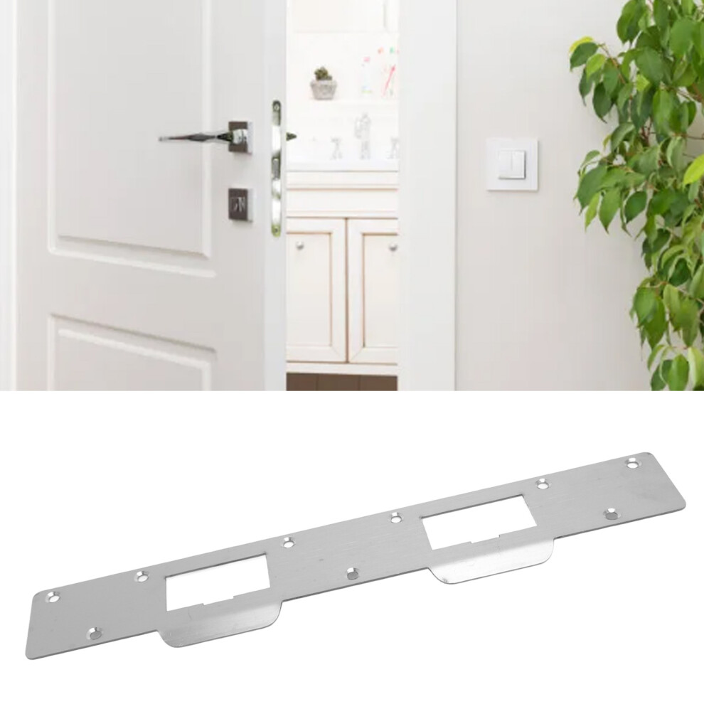 Steel Reinforced Security Strike Plate For 5.5In-6In Hole Distance White 4291336236676