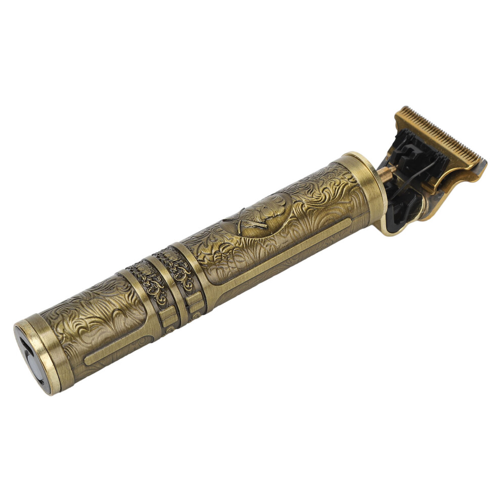 Golden Vintage Electric Hair Clipper, Alloy, 1200Mah Lithium Battery