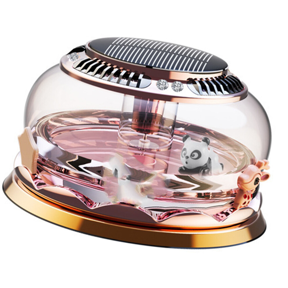 Solar Car Perfume Ornament, Rotating Aromatherapy Diffuser, Abs & Glass 8741336240174