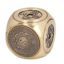 Messing Spinner Fidget-Spielzeug Stressabbau 4 cm Kompakter Taschen-Top