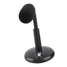 Wired Microphone 360 Pickup High Sensitivity Clear Voice Black