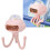 Pink Handheld Bladeless Portable Fan 3.7V 2000mAh Rechargeable 16