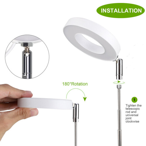 Adjustable Indoor Grow Light for Plants 2/4/8h Timer Mini Circular LEDs 1
