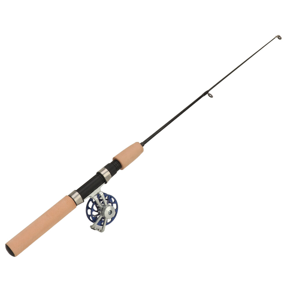 Compact 65cm Fishing Rod with Durable Metal Reel for Icy Waters