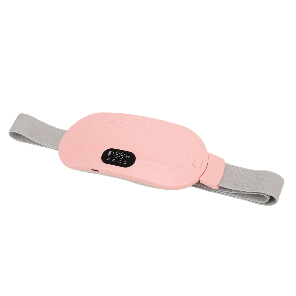 Pink Fast-Heating Pad For Menstrual Pain With Adjustable Vibration