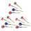 Soft-Tip Dart-Set mit 50 Tips, 12 Flights, einfacher Austausch, 171 g 14