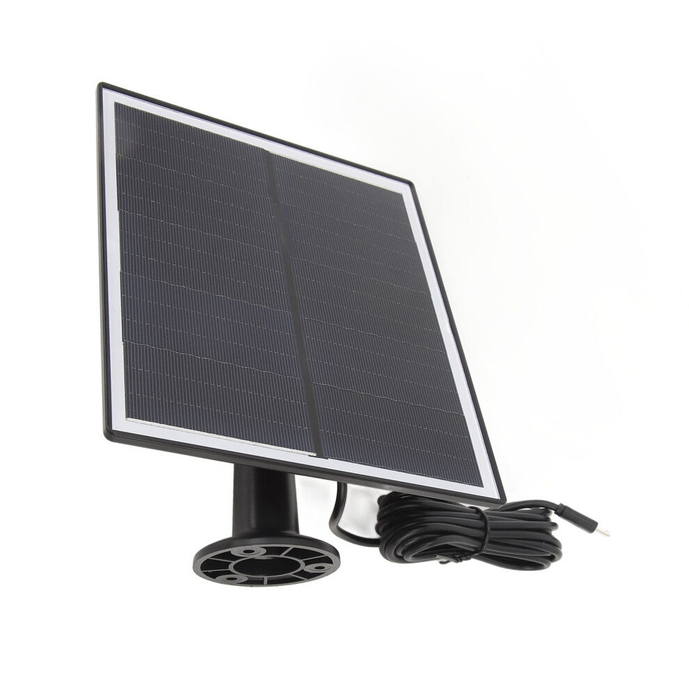 6W 5V Monocrystalline Solar Panel With Ip65 Waterproof, Micro Usb Black 7901336260706