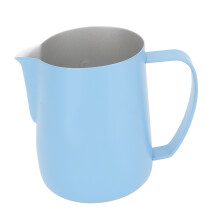 600ml Stainless Steel Milk Frothing Pitcher Light Blue, 13cm Width