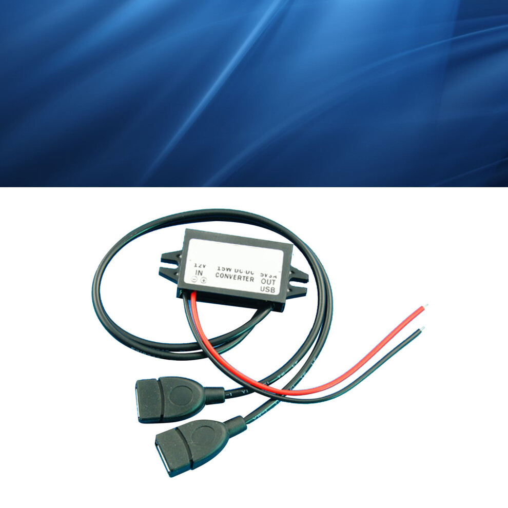 12V To 5V Dc Buck Converter, 3A, Dual Usb Power Module 7601336271077