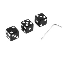 3 Stück Gitarren-Lautstärkeregler Knöpfe, Würfelform, Drehregler mit Schraubenschlüssel, Kunststoff, Musikinstrumente, Schwarz