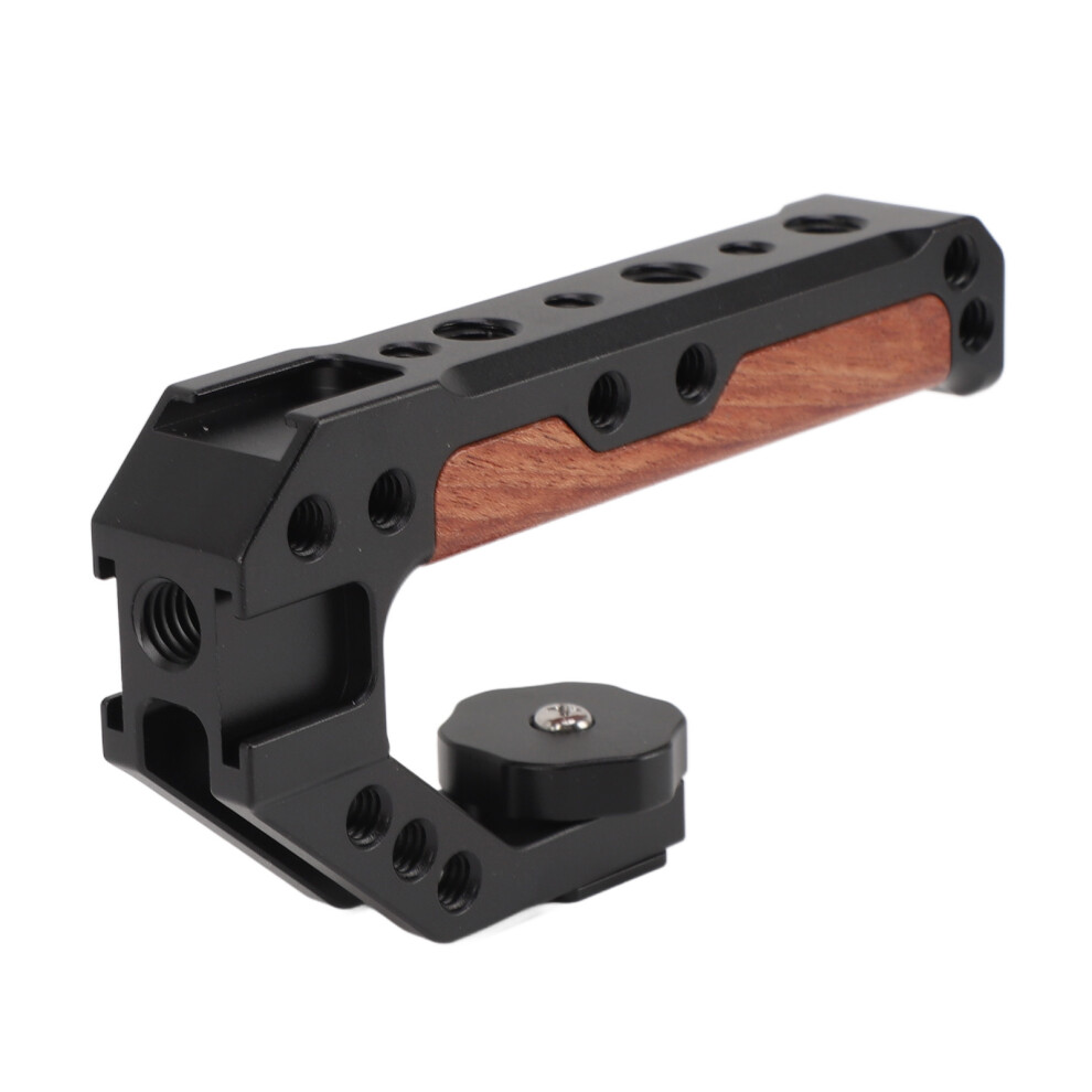 Aluminum Alloy Camera Cage Top Handle Grip With Cold Shoe & Screw Holes 7901336275021