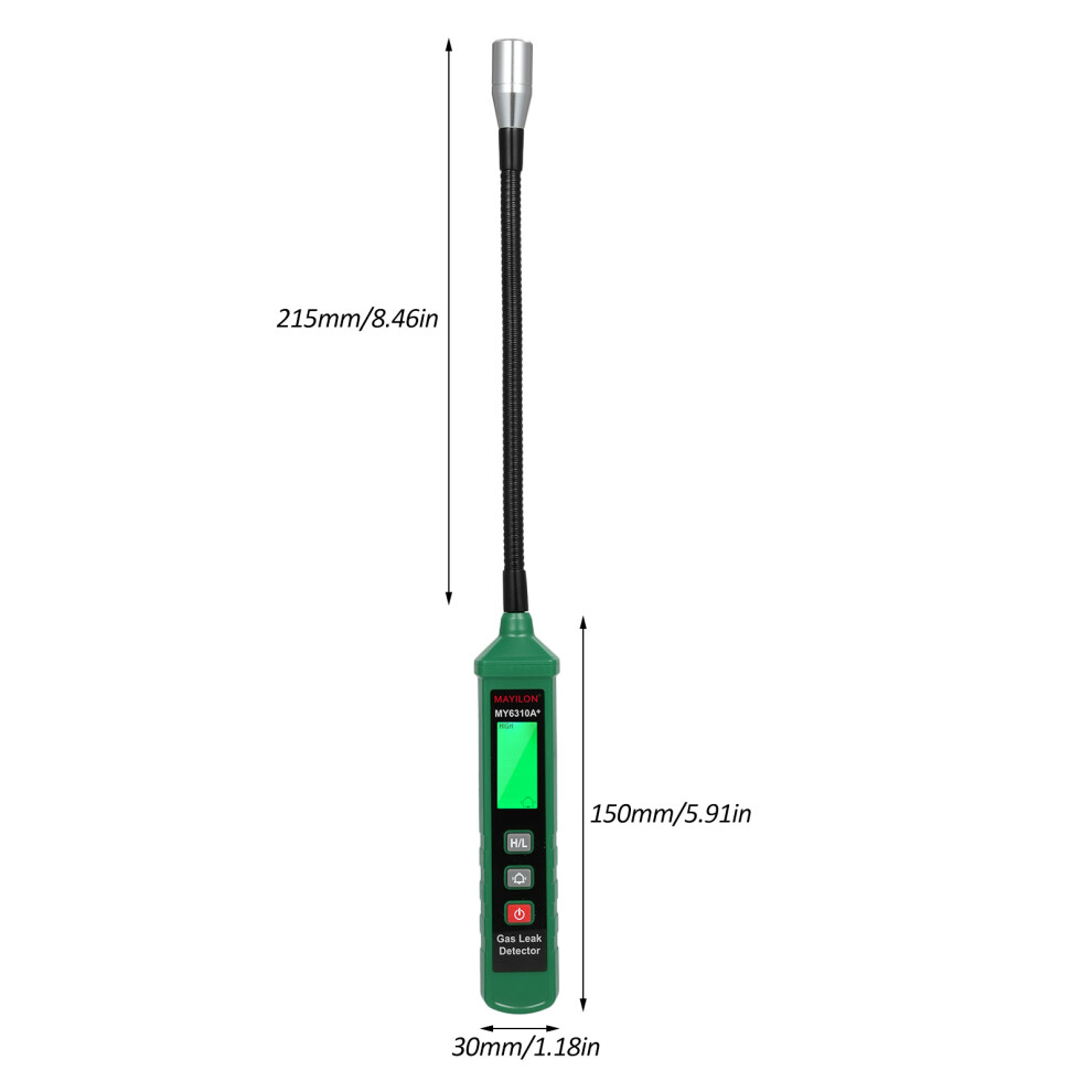 MAYILON Combustible Gas Detector Flexible Probe Multi-Gas Sensing