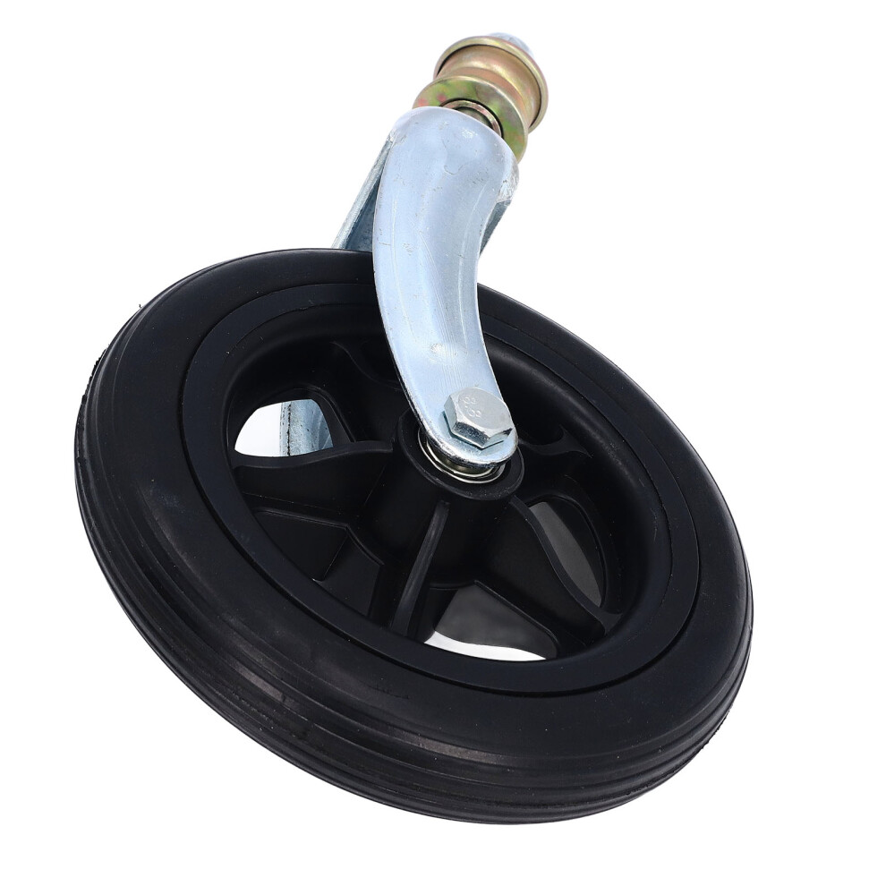 6.5 Inch PU Wheelchair Castor Front Wheel for Handcart Grocery Cart Black