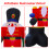 8ft Waterproof Outdoor Inflatable Nutcracker with LED Lights for Garden Yard 4