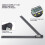 LCD Digital Angle Ruler 0‑300mm 0‑360 Protractor Black 3