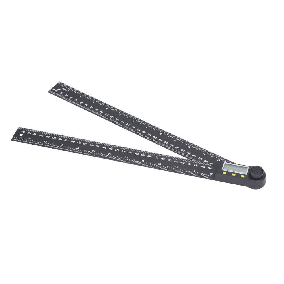 Lcd Digital Angle Ruler 0Â300Mm 0Â360 Protractor Black 8041336280102