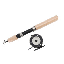 65cm Eisfischerangler-Set mit Rolle, Glatter, rutschfester Griff für Forelle & Zander