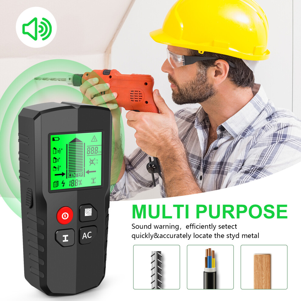 Digital Wall Stud & Metal Detector Lcd Backlight 5 Modes 4961336290724