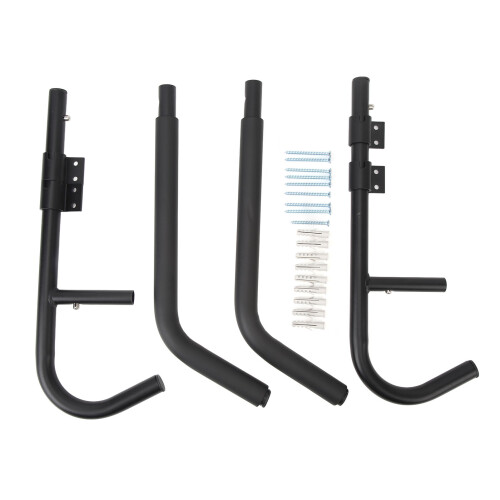 Versatile Iron Kayak Storage Rack Wall Mount Foldable 50kg Capacity 2