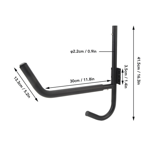 Versatile Iron Kayak Storage Rack Wall Mount Foldable 50kg Capacity 1
