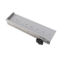 Aluminum Alloy Handle Punching Locator 7 Holes Adjustable Silver
