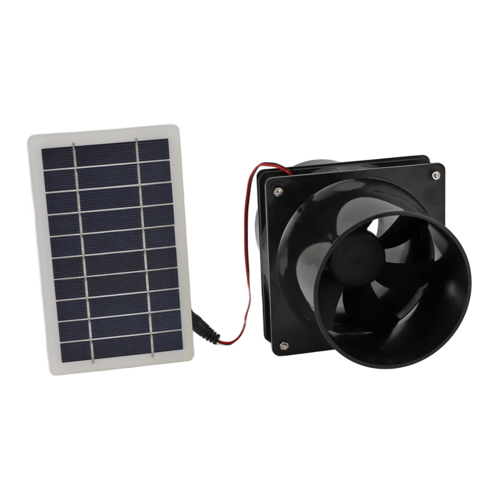 Greenhouse & Rv Solar Exhaust Fan 10W 12V For Round Pipe Abs Ventilation Kit 7691336291724