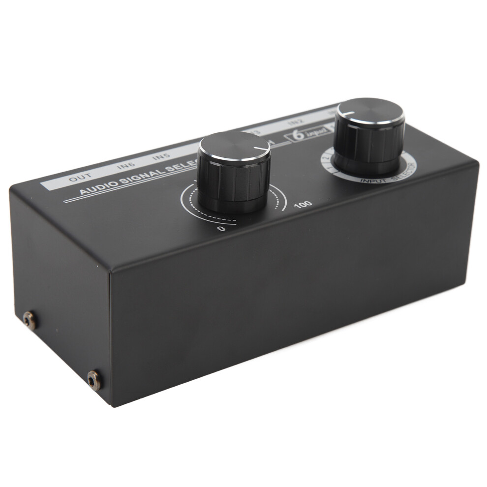 Qh 06 6-In-1 Audio Switcher 3.5Mm/6.5Mm Input Output Selector Metal 4611336295402