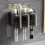 Wall Mounted Toothbrush Holder 3 Cups Black Plastic Hygienic Durable 5
