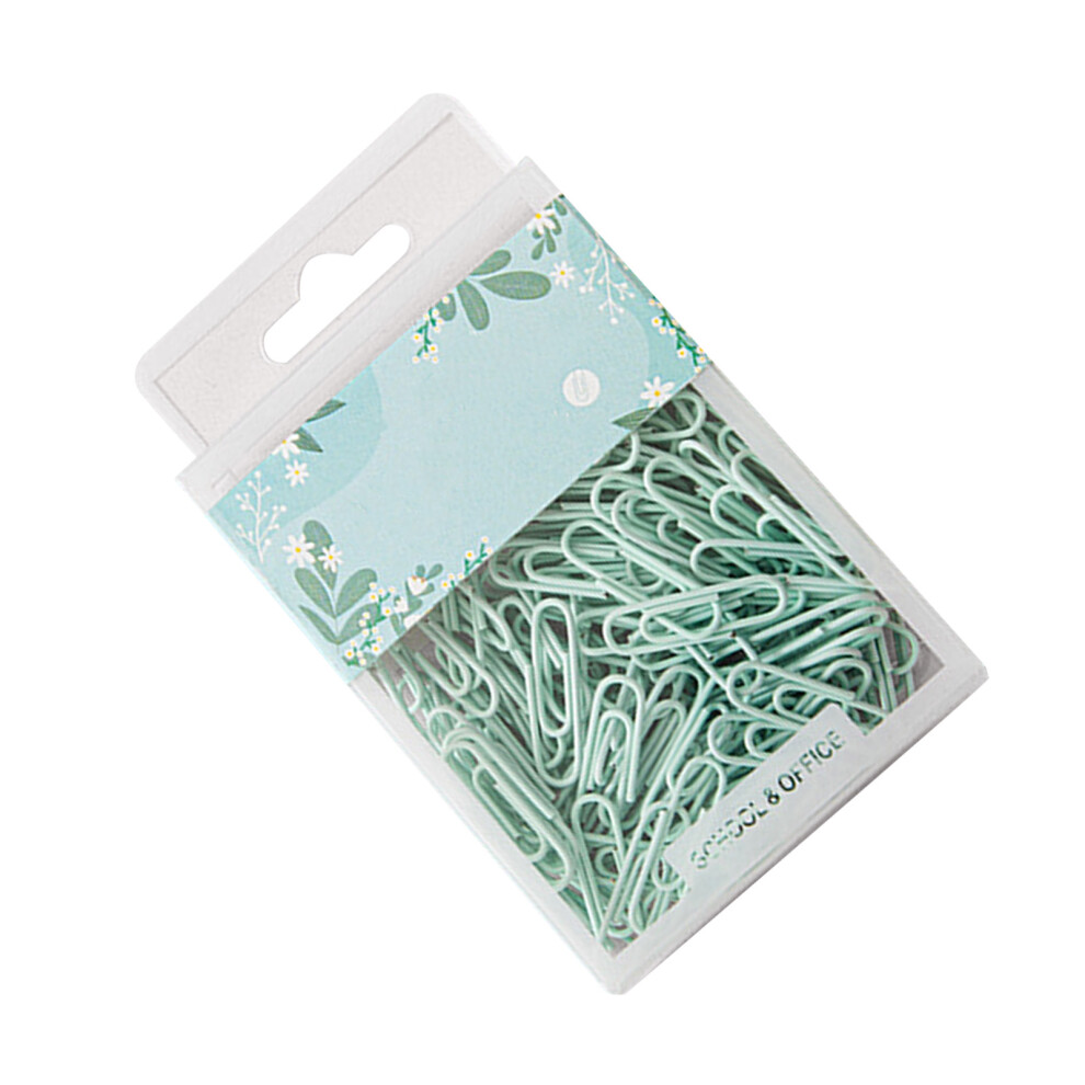 70pcs Green Vibrant Iron Paper Clips - Rustproof & Durable for Office Use-image-OPC-PJDXVFW-NEW