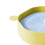 Foldable Yellow Silicone Popcorn Bucket with Handle, Large Capacity 10
