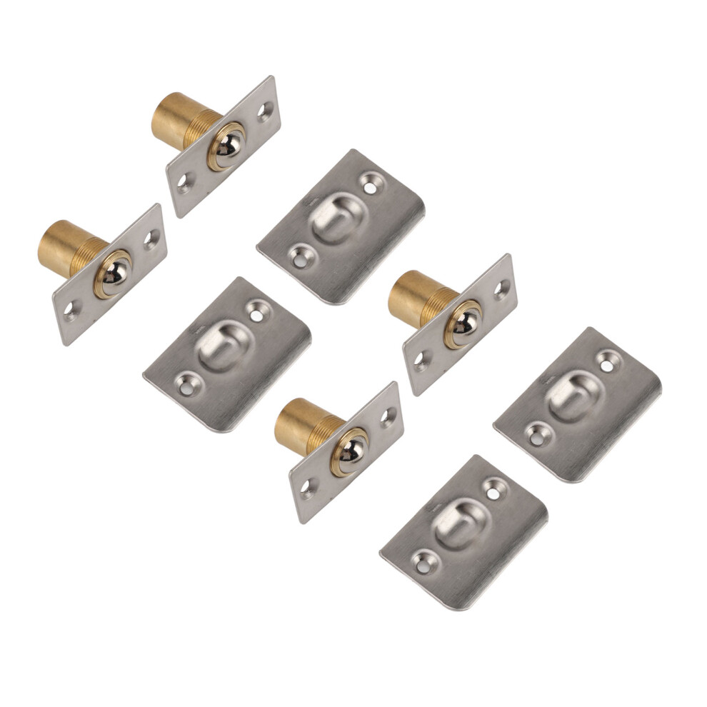 Closet Cabinet 4Pcs Brass Adjustable Ball Catch Latch Kit 3541336305454