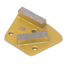 Diamond Grinding Shoes 3 Pcs Trapezoid 30 Grit for Concrete Floor High Hardness