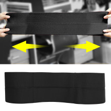 Bankdrückband für Männer und Frauen – Kraftsteigerung, Unterstützung beim Push-up, elastisches Band für Fitness, Gym-Workout, Schwarz, L