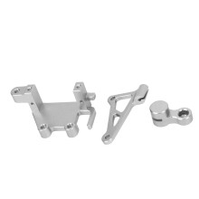 Aluminiumlegierung RC-Servo-Halterarmset für Promoto MX 1/4 Elektrorad Silber