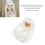 1/6 White Long Straight High Temp Silk Ball Jointed Doll Wig 4