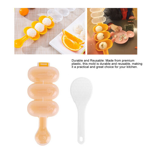 Creative Kids Rice Ball Shaker Mold - Easy Lunchbox DIY Tool 2
