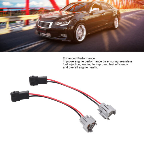 Fuel Injector Connector Adapters 2 Pack Compatible with EV1 Style Injectors 2