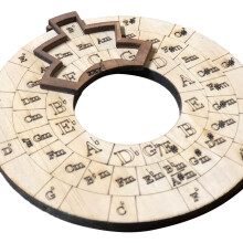 Holzmelodiewerkzeug Kreis der Quinten Rad Musikalisches Lehrinstrument 12cm