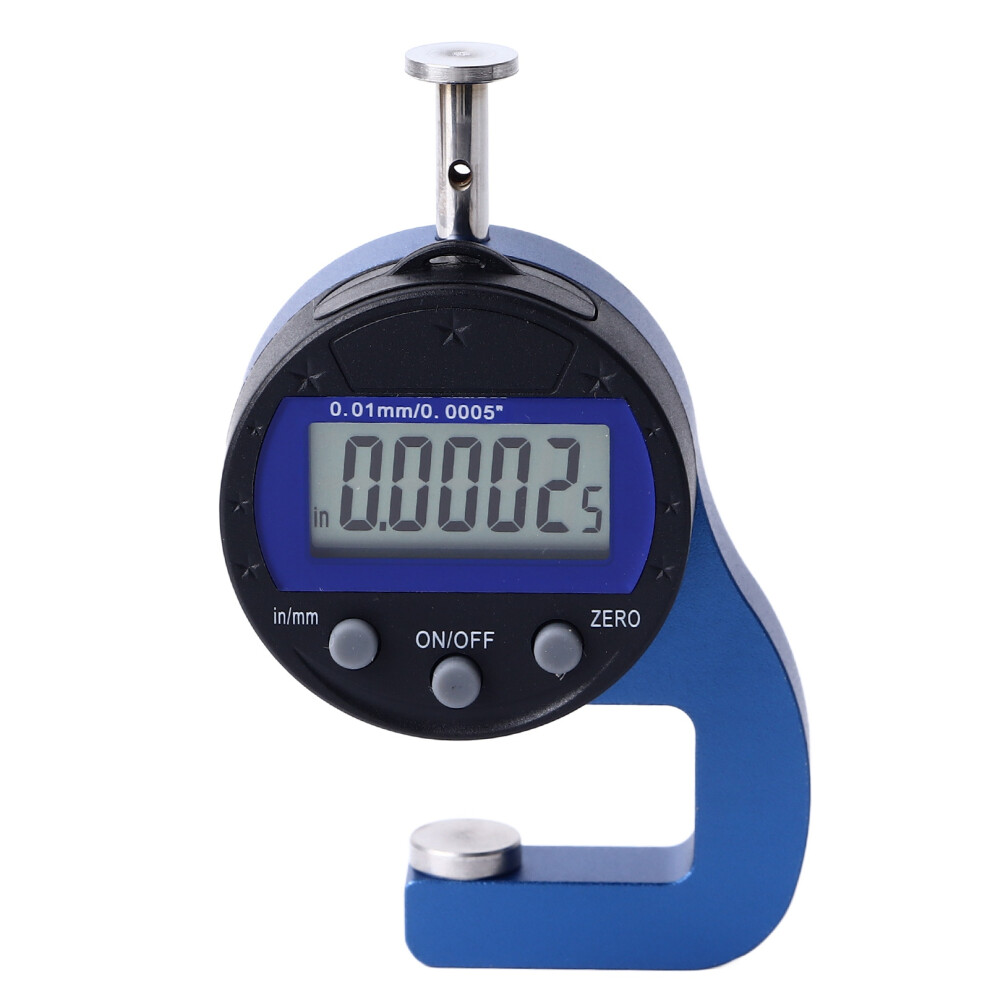 Digital Thickness Gauge 0.01Mm/0.0005In Aluminum Alloy Measuring Tool 7891336325300