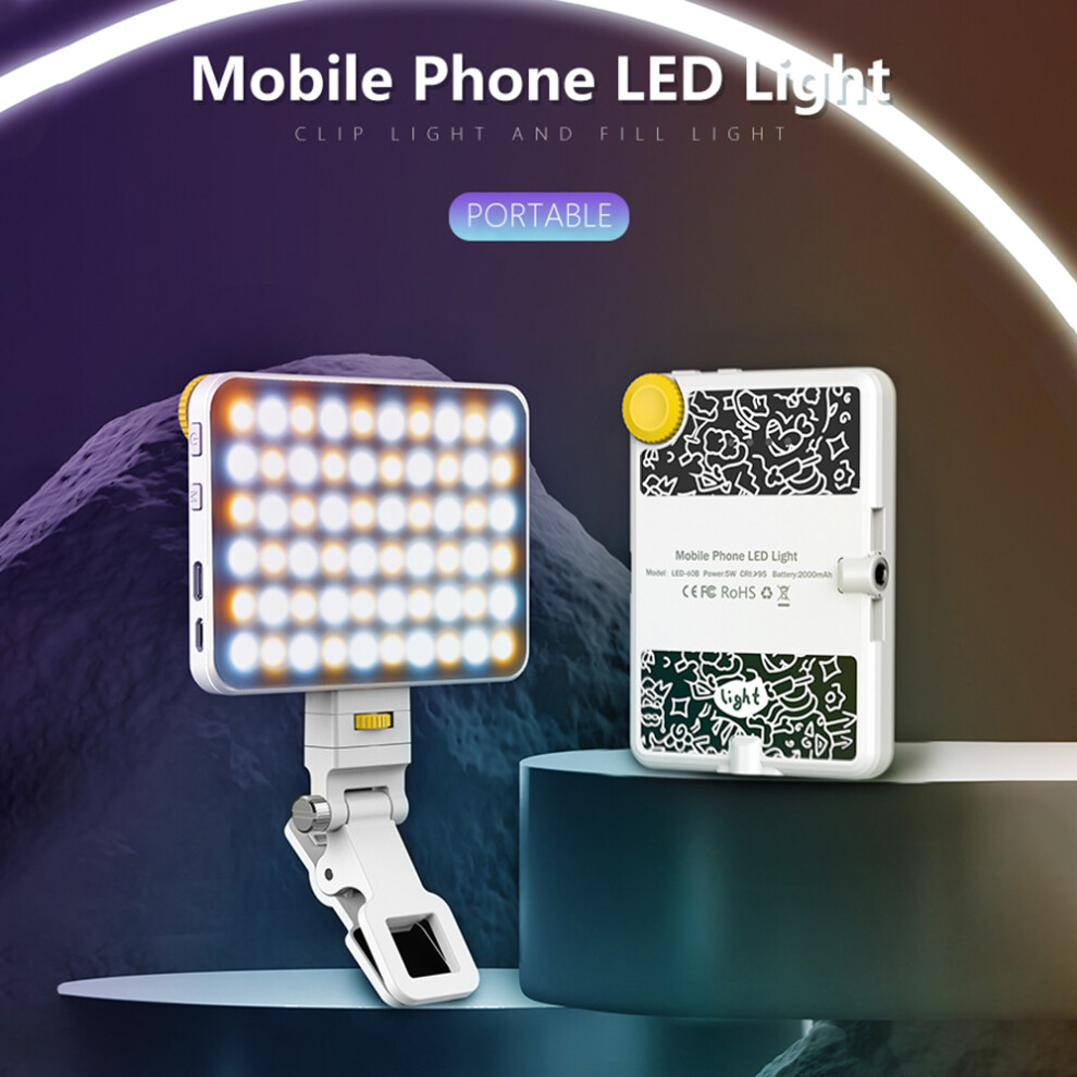 5W Bi-Color Pocket Led Video 2500K-9000K, 96G Portable With 2000Mah Battery Light 4651336326577
