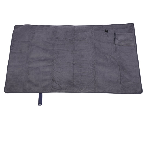 Dunkelgraue USB Elektedecke, SchnellesHeizen, Polyester, 511g