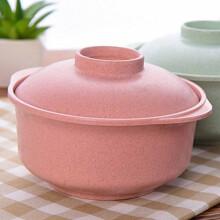 Pink Nordic Style Instant-Nudel-Schüssel mit Deckel, PP, 200 g, Multifunktional