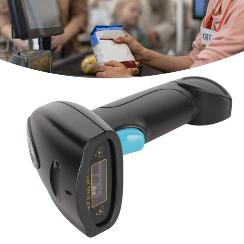 Barcode-Scanner 2.4G Wireless Bluetooth Kabelverbindung Selbsternennung 2D Barcode-Scanner für Windows, Android und iOS