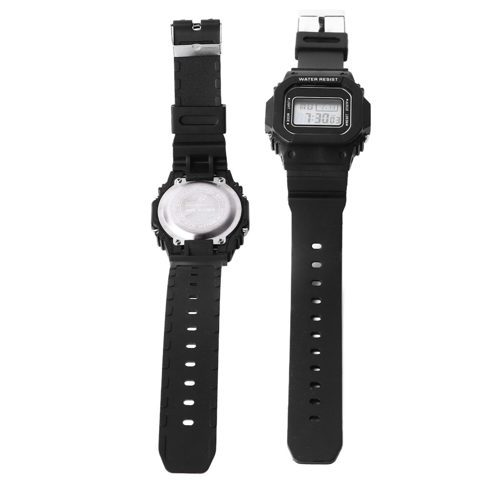 Sports Watch For Men Women Waterproof Led Backlight 240Mah 12/24H Black 9491336333374
