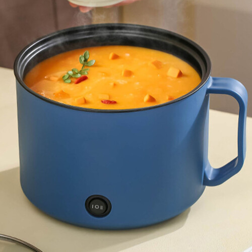 Mini Multifunction Electric Cooker 1.5L Rapid Noodle Pot for Dorm Use 2