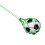 Elastic Nylon Folding Football Kick Trainer for Practice Green 10