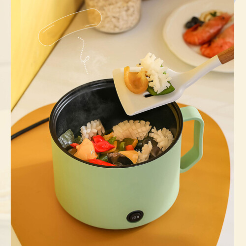 Mini Electric Cooker with Maifan Stone, 1.2L, Multi-Function 2