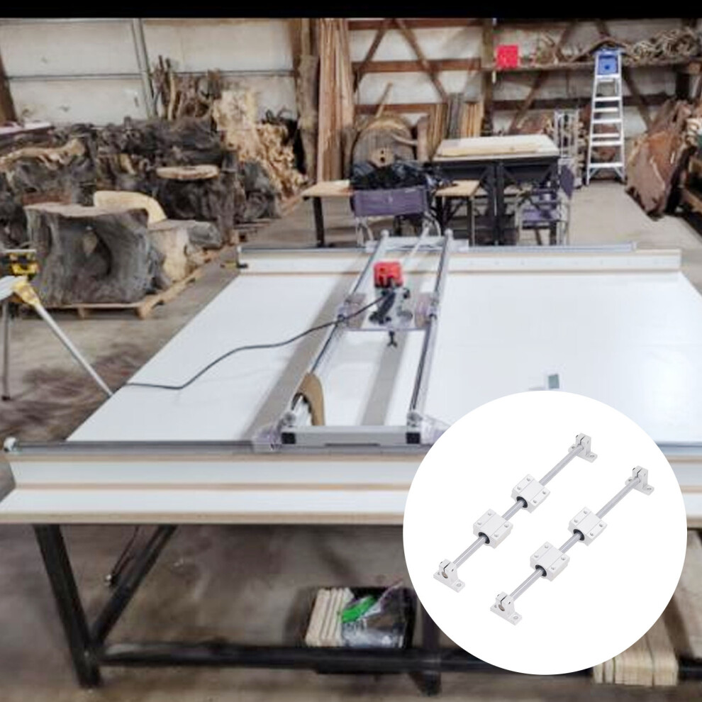 Linear Rail Guide 10Â450Mm With 4Pcs Slide Block For Machinery 8461336340147